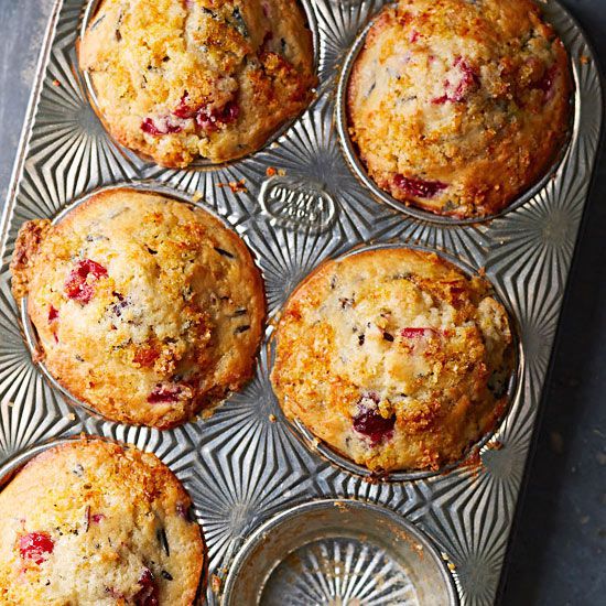 Cranberry-Orange Wild Rice Muffins
