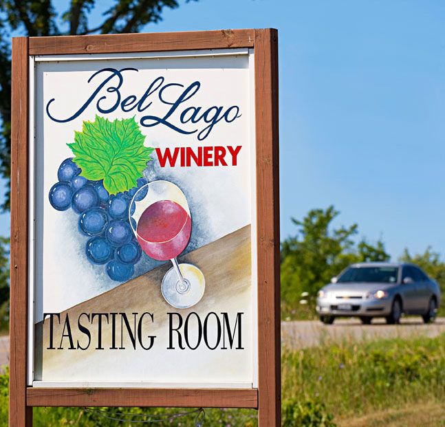 Drink Wine in Michigan at Bel Lago Vineyards and Winery.