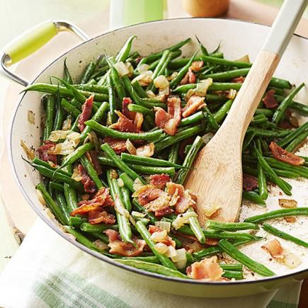 Green Beans with Bacon and Onion