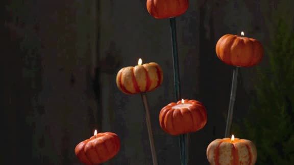 How To: Make Tiny Pumpkin Torcheres
