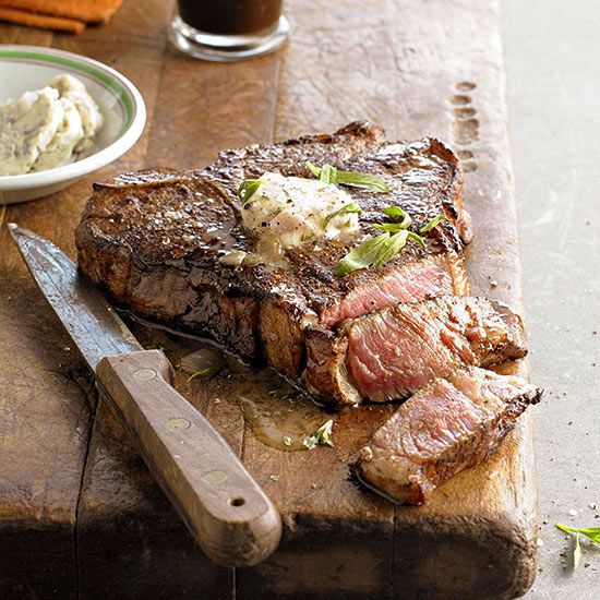 Stout-Soaked Porterhouse with Beer Butter