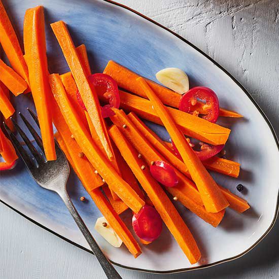 Pickled Carrots with Coriander and Chiles