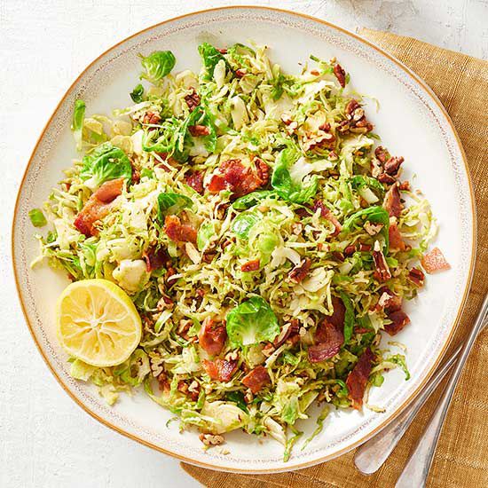 Brussels Sprouts with Pecans and Bacon