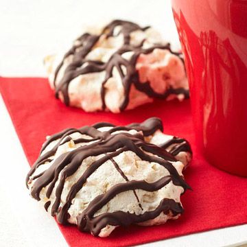 Chocolate-Dipped Coconut Macaroon Cookies 