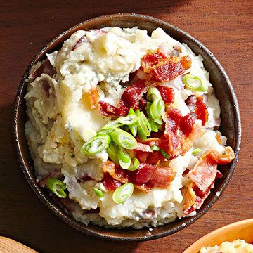 Bacon-Blue Cheese Mashed Potatoes 