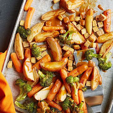 Asian Roasted Vegetables with Tofu 