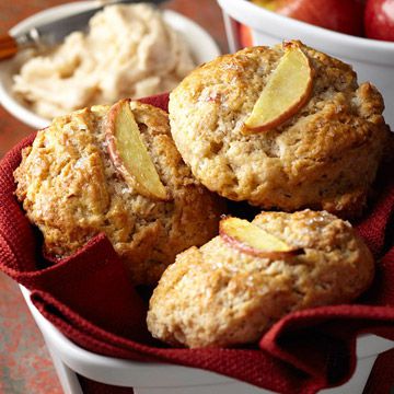 Apple Scones with Spiced Maple Butter 