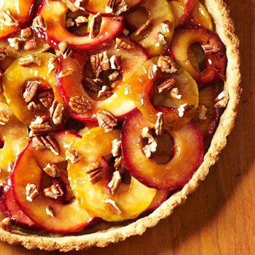 Cider-Spiked Apple and Pecan Tart 