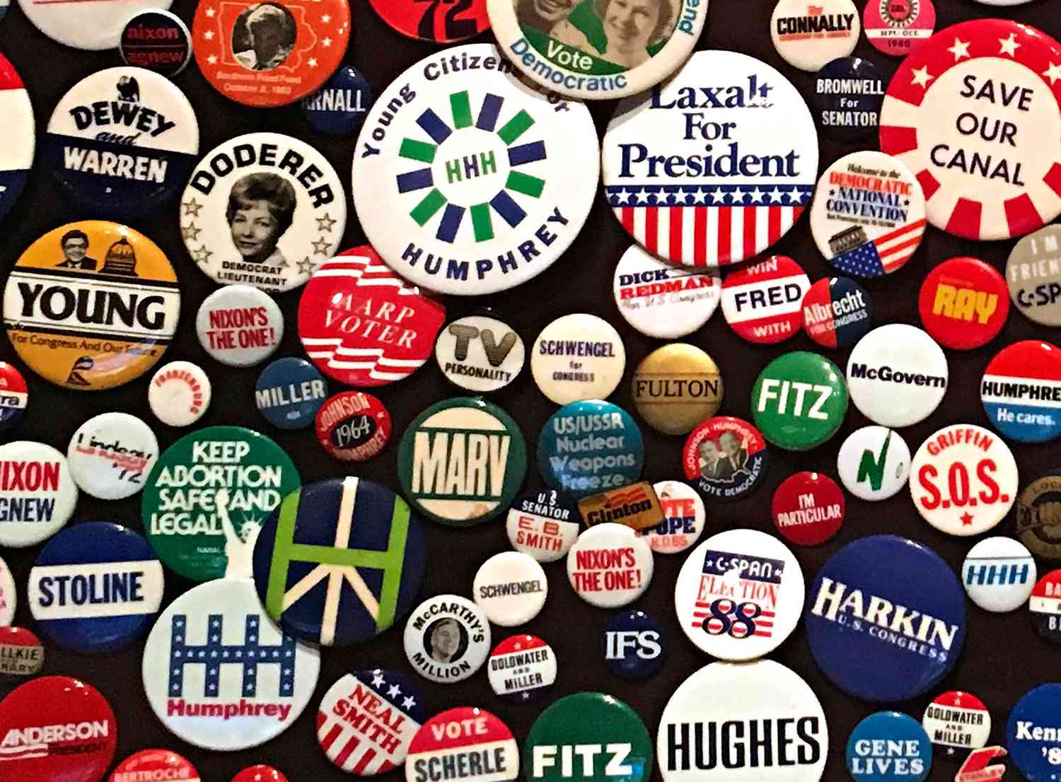 Campaign pins