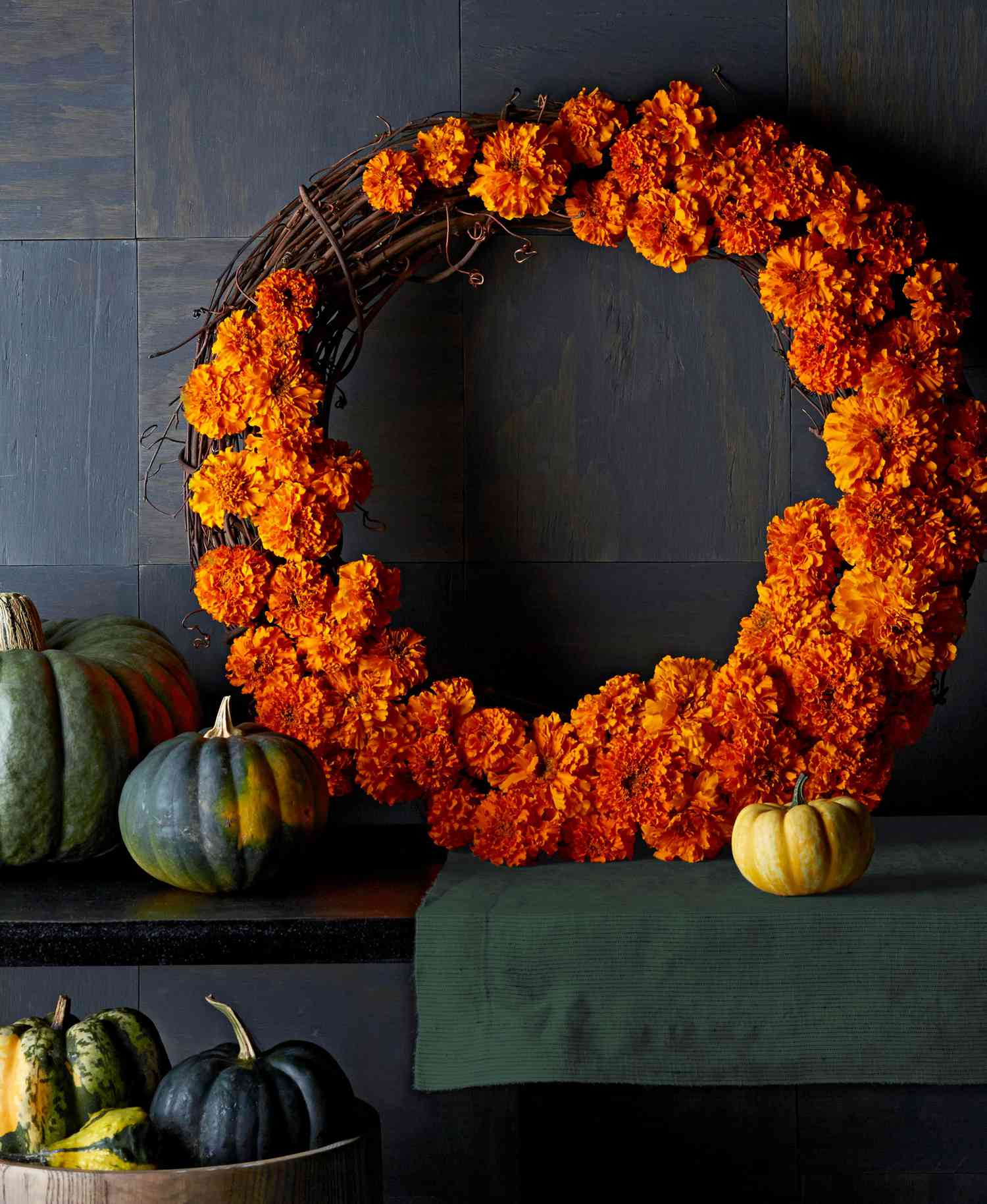 Fall Wreath Front Door Wreath Autumn &Pumpkins Berry for Fall Thanksgiving Decor 