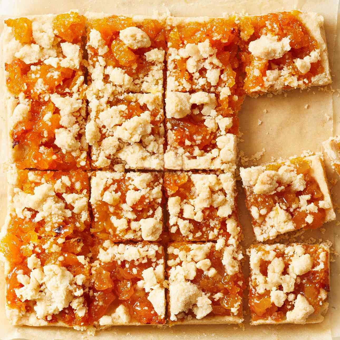 Brown Butter Apricot Bars 