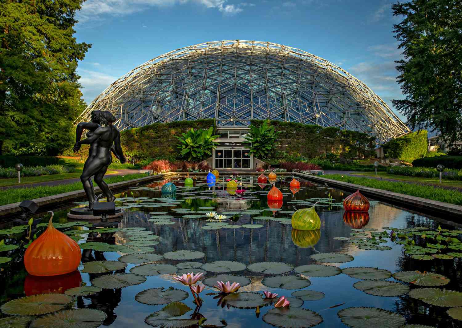 Central Axis Climatron Reflecting Pool Missouri Botanical Garden