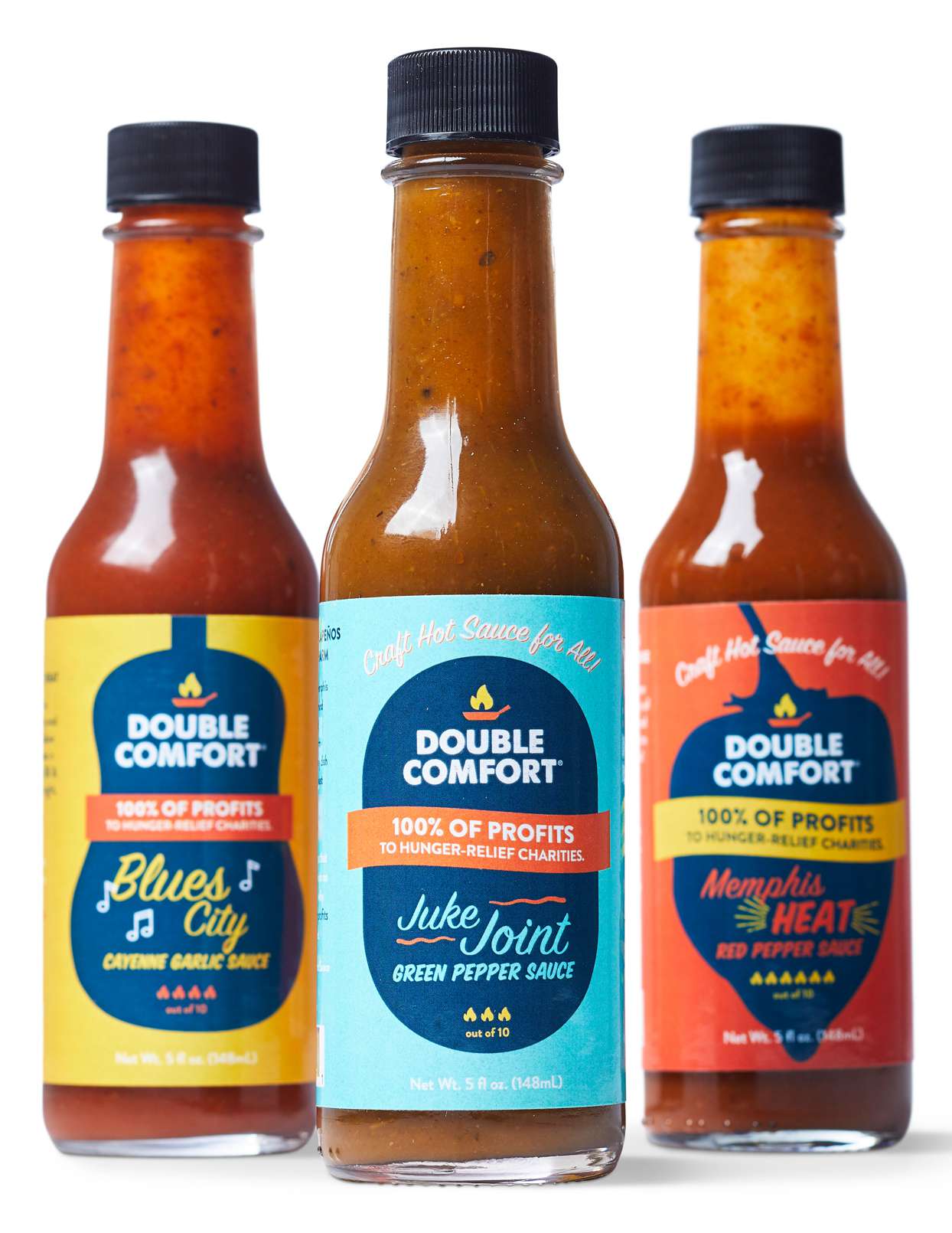 double comfort hot sauces