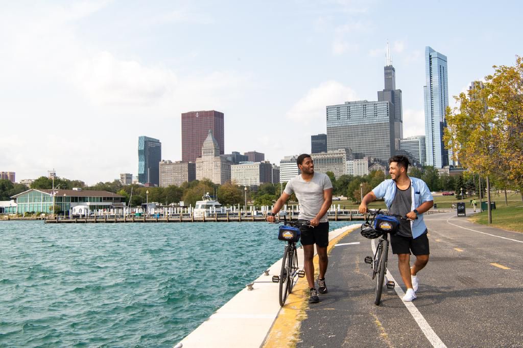 Lakefront Bike Trail in Chicago