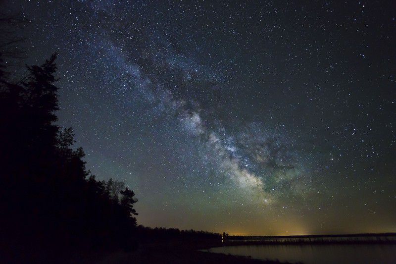 Dark Sky Milky Way Headlands International Dark Sky Park, Michigan