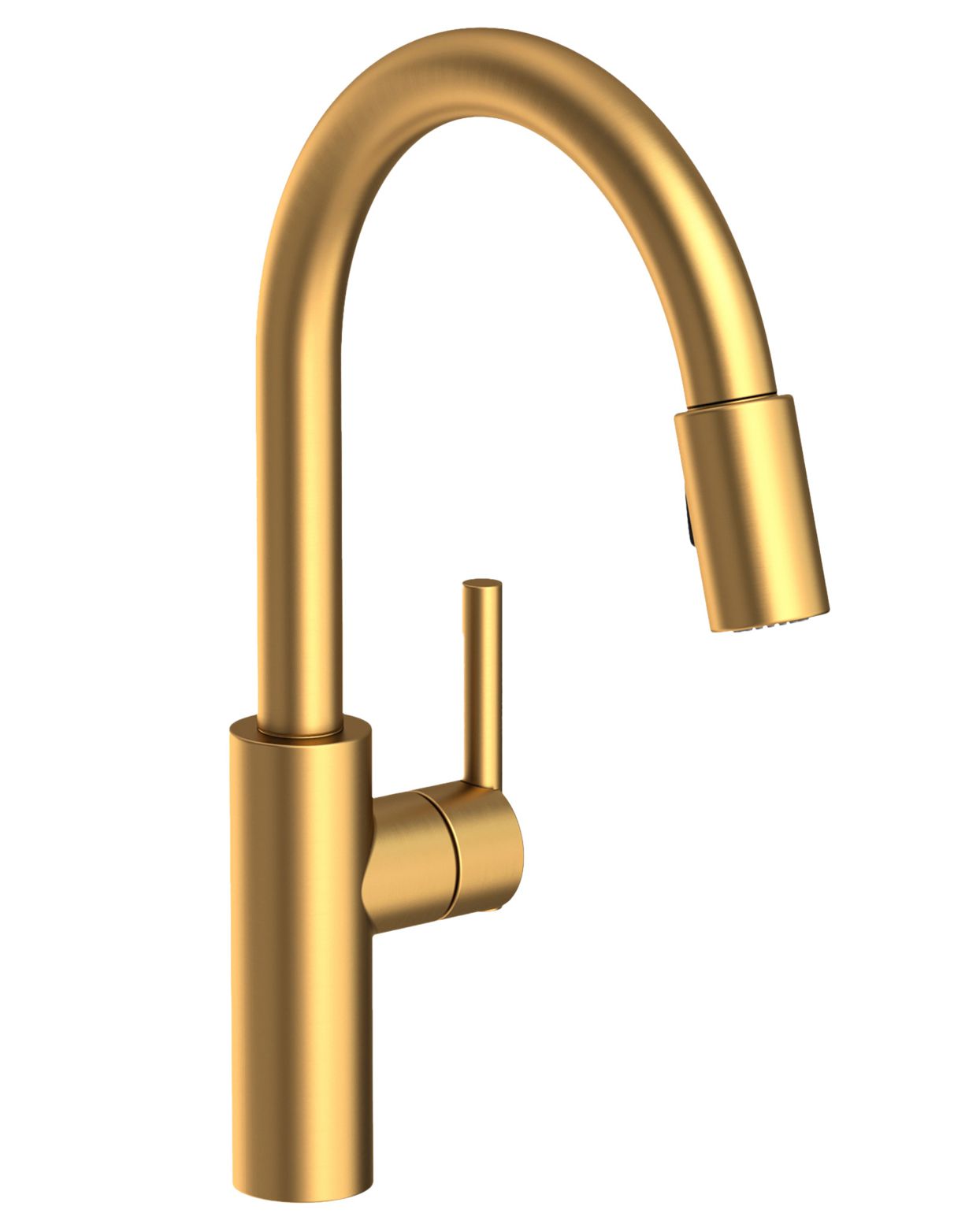 east linear pull-down faucet in satin bronze