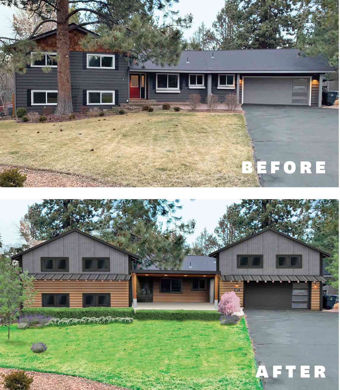 Dzinly Before and After Home Exterior