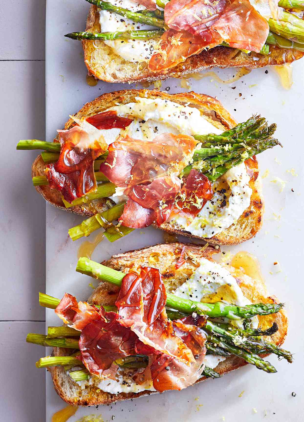 <p>When you want an inventive quick-and-easy brunch dish, these simple toasts are ready in 15 minutes.</p>
                          <p>Related: Asparagus Recipes to Brighten Your Meals</p>
                          