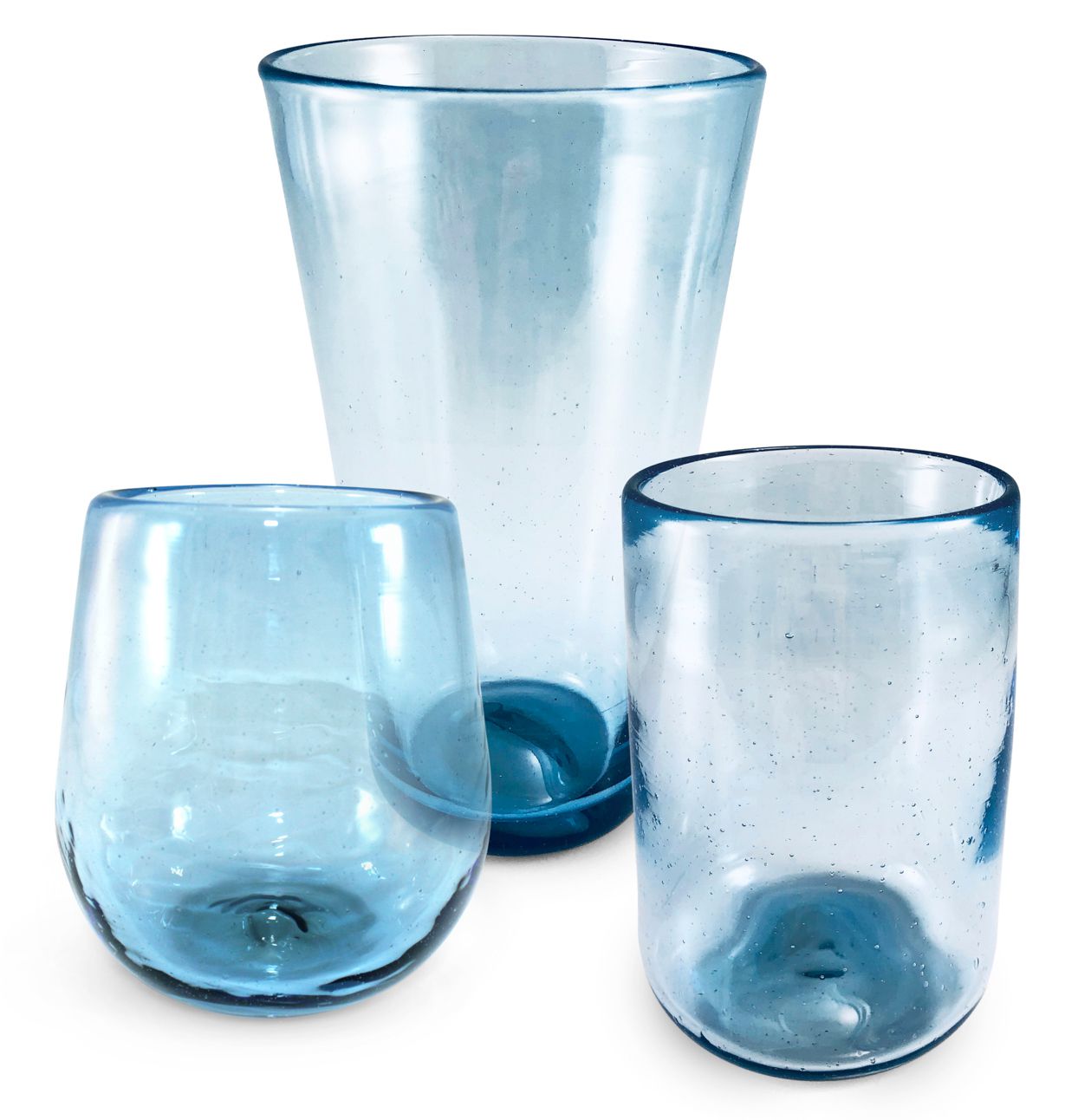 new life recycled glassware cups