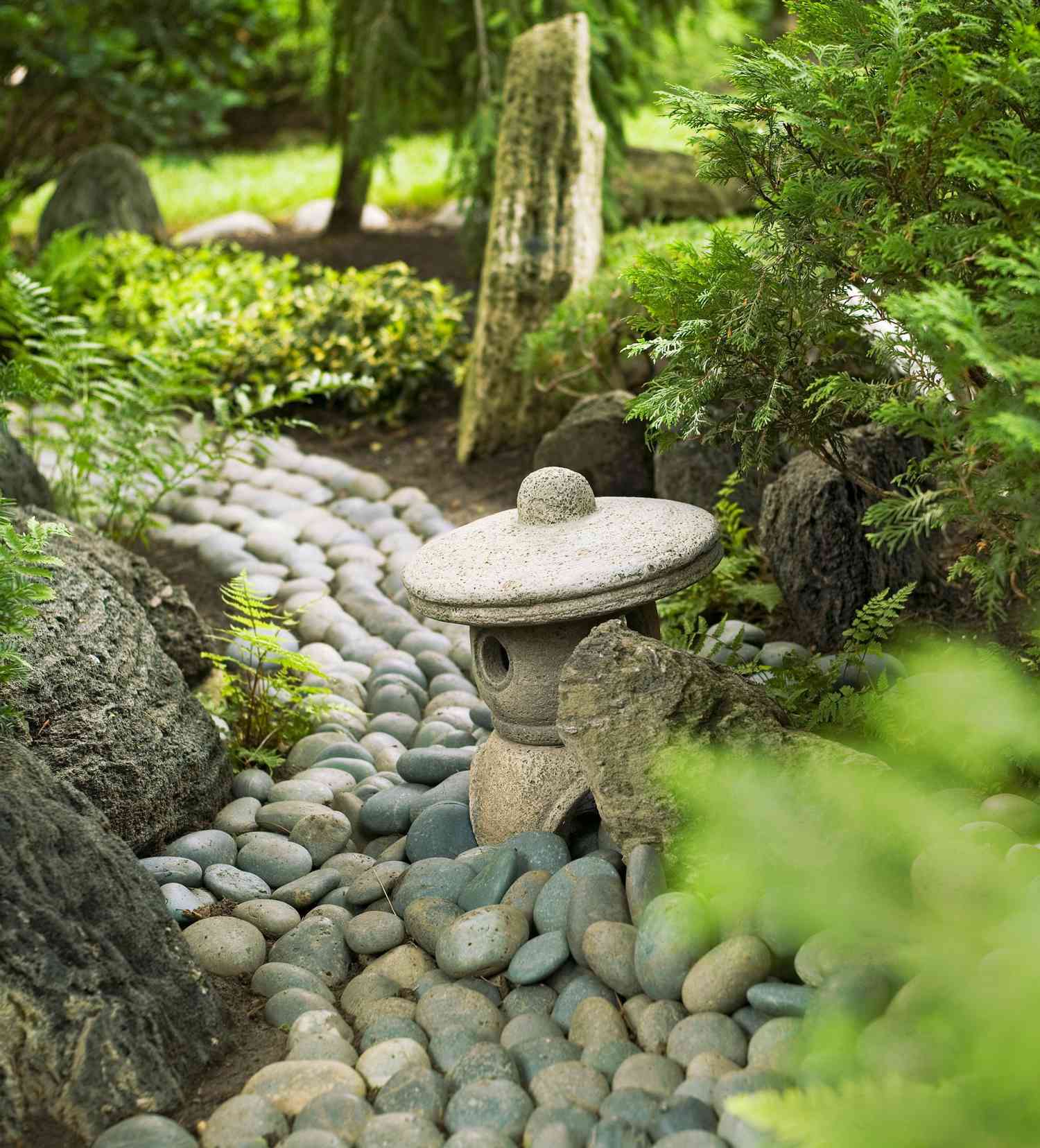 Backyard Japanese meditation garden
