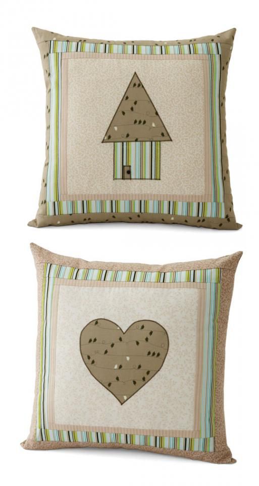House and Heart Pillow