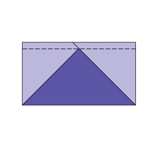 Method 1: Using a Rectangle of One Fabric and Two Squares of a Contrasting Fabric