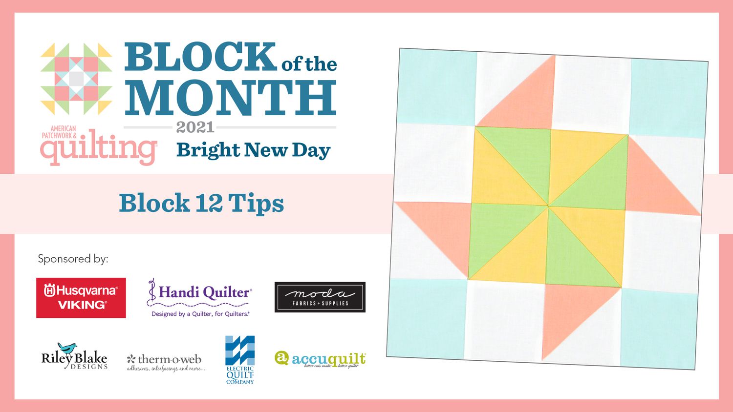 Bright New Day: Block 12 Tips Video