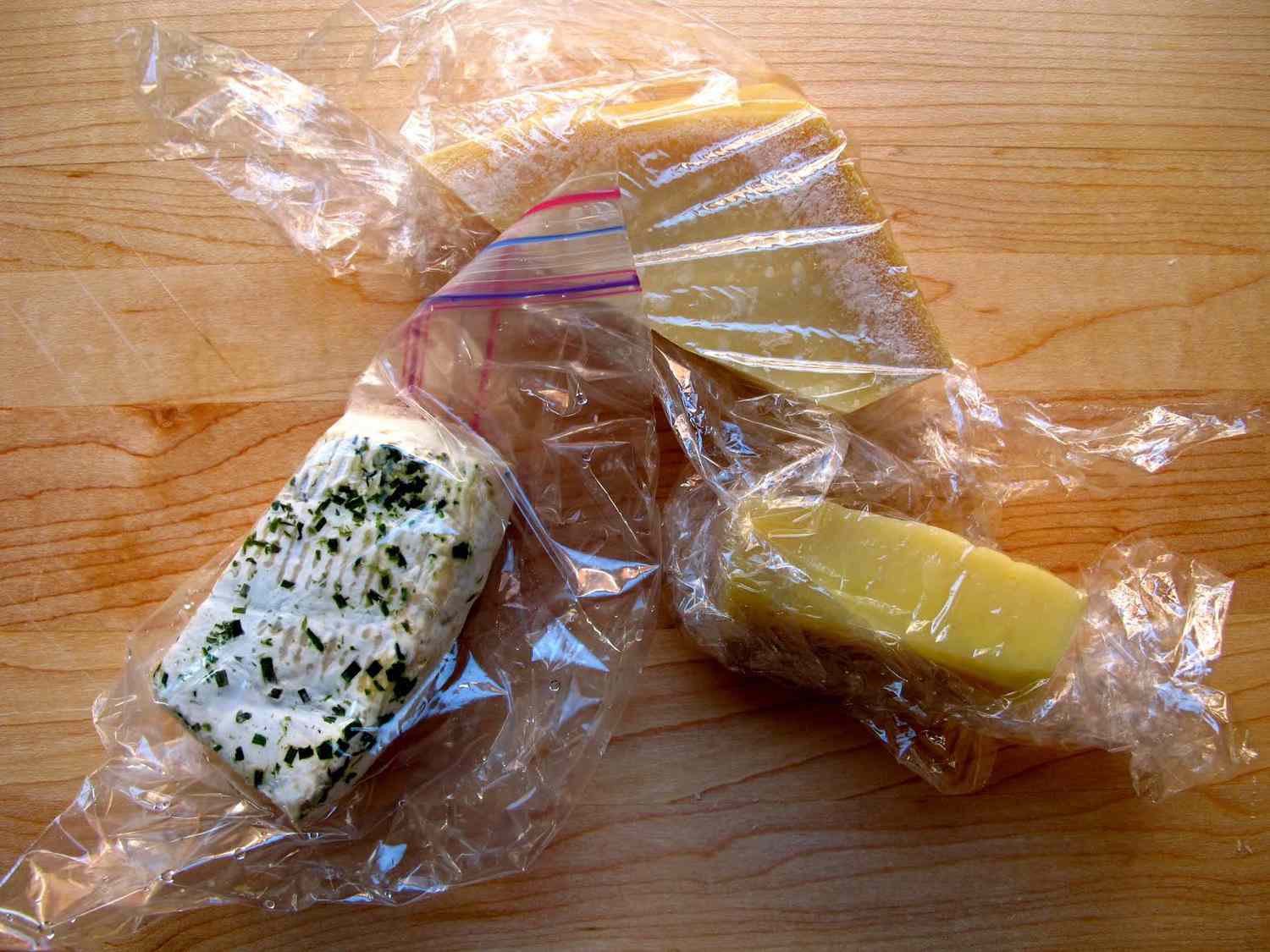 Cheese Wrapped in Plastic
