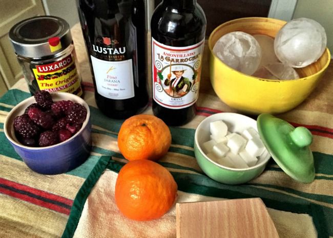 Fixings for Sherry Cobblers