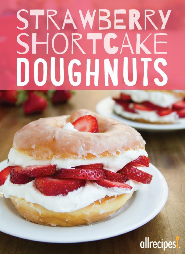 strawberry shortcake donut