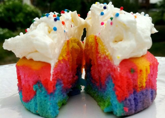 Rainbow Clown Cake