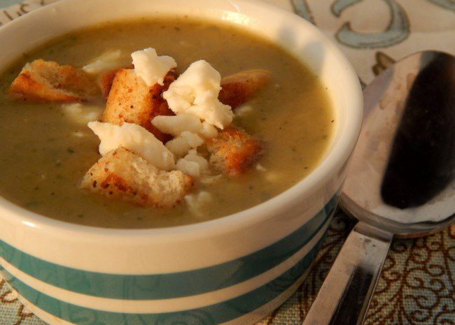 Chilled Zucchini-Leek Soup