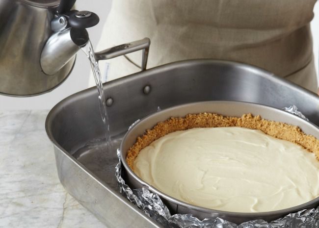 Use a Water Bath Upon Baking the Cheesecake