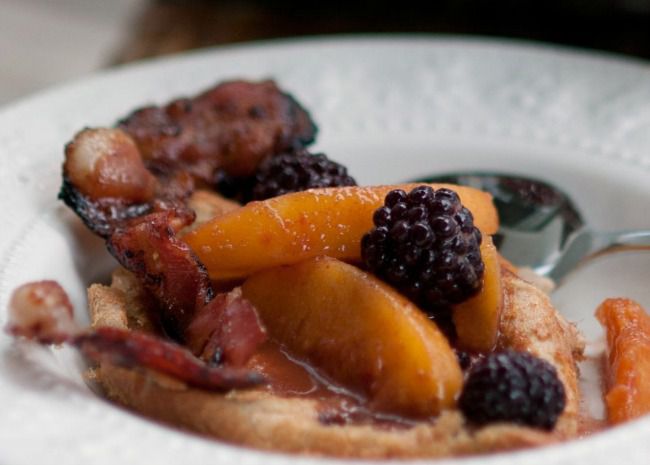 Spiced Blackberry and Peach Compote