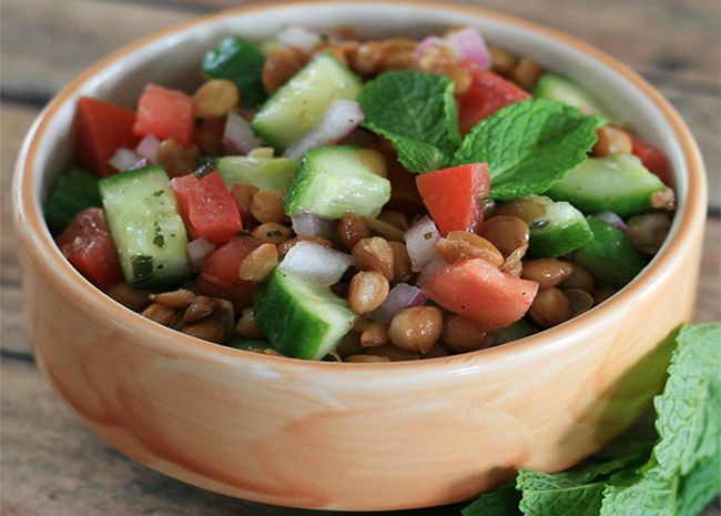 Lentil Salad with a Persian Twist