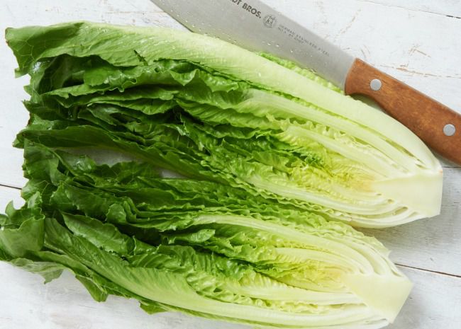 Cutting Lettuce for Grilled Salads