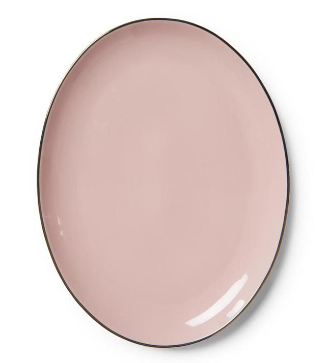 rose oval platter