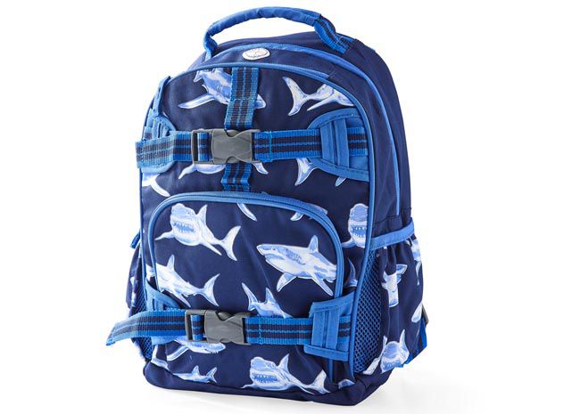 blue shark backpack