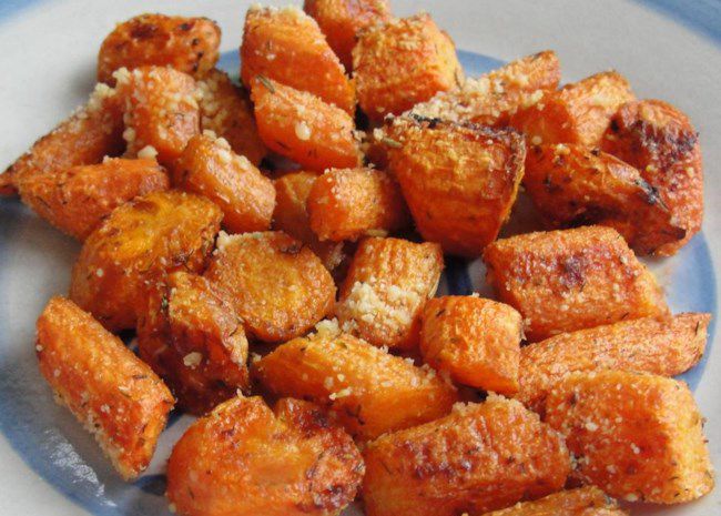 Roasted Parmesan-Garlic Carrots