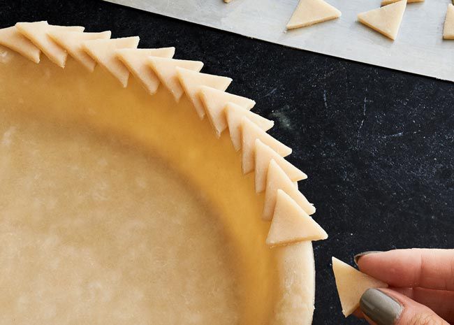 geometric pie crust