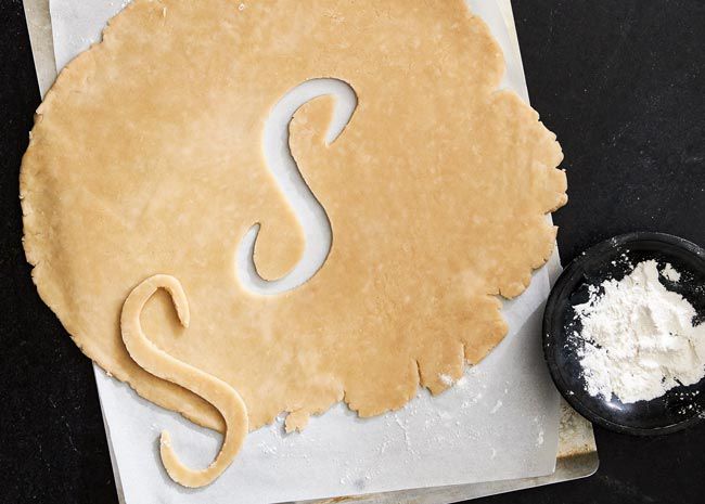 pie dough monogram