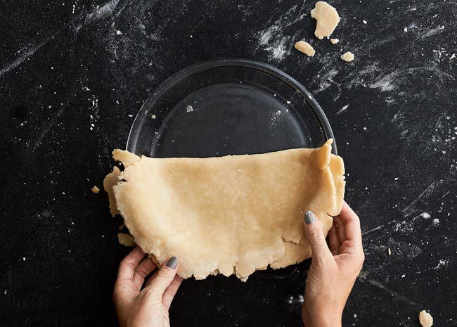 folding pie dough