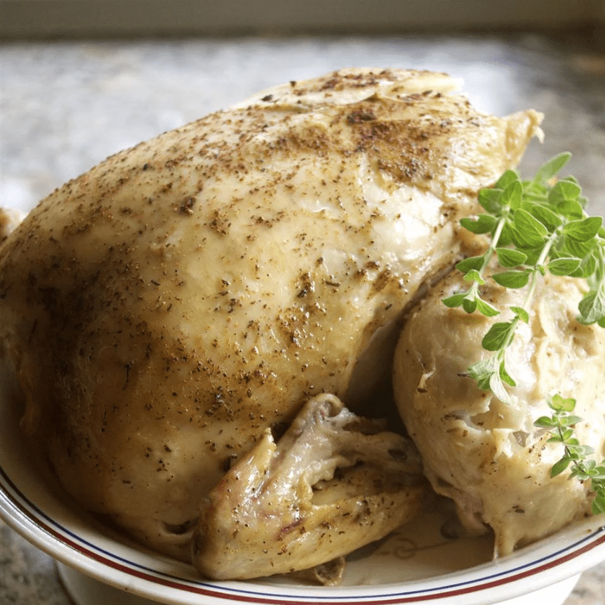 Baked Slow Cooker Chicken