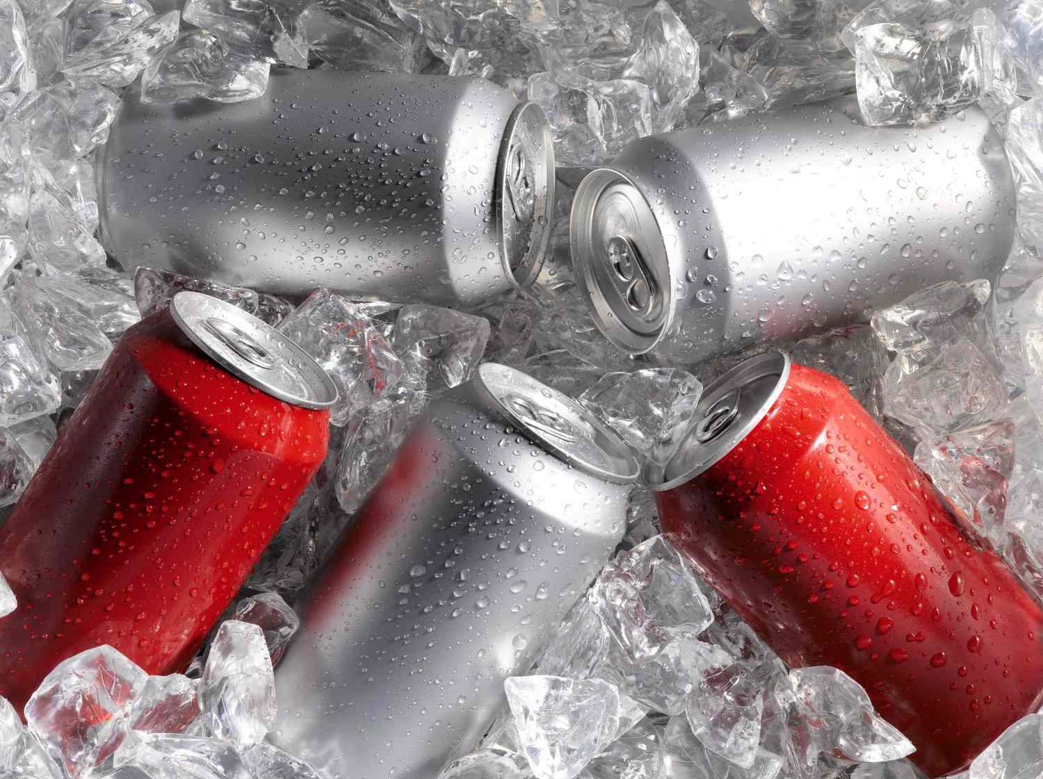 Beverage Cans on Ice