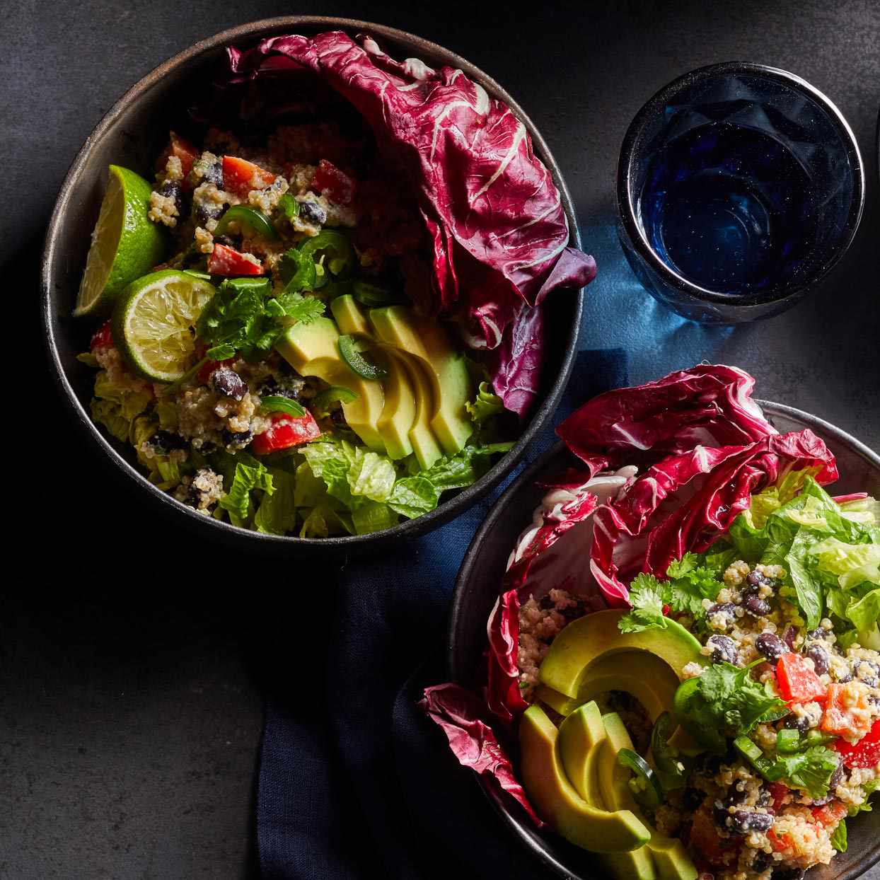 Vegan Mexican Quinoa Bowls with Chile-Cilantro Sauce