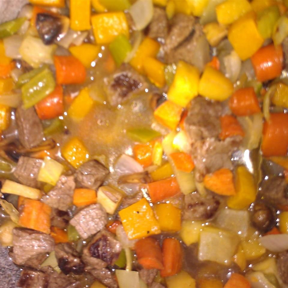 Beef Stew with Roasted Winter Vegetables