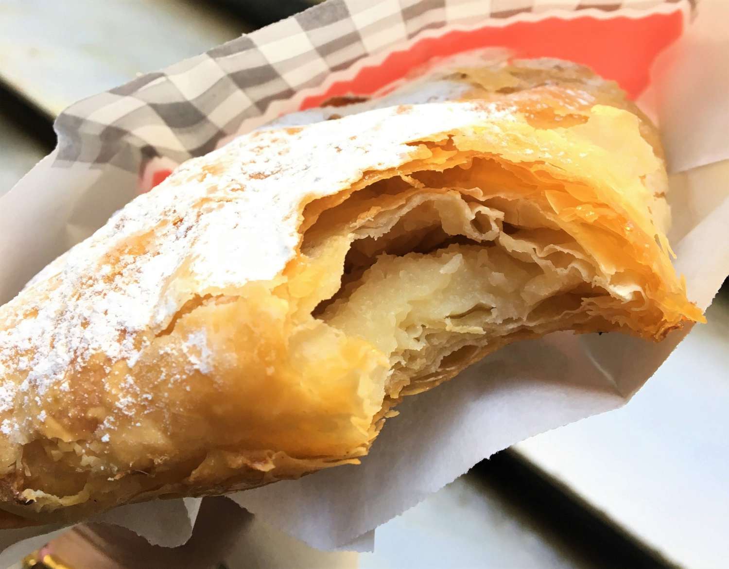 Bougatsa from a bakery in Athens
