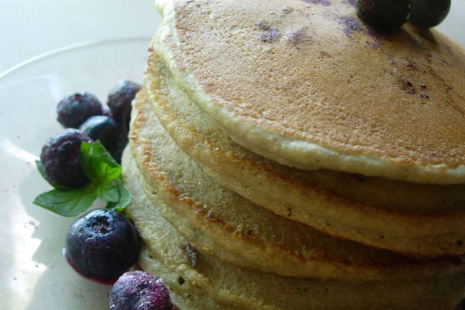 Whole Wheat Blueberry Pancakes