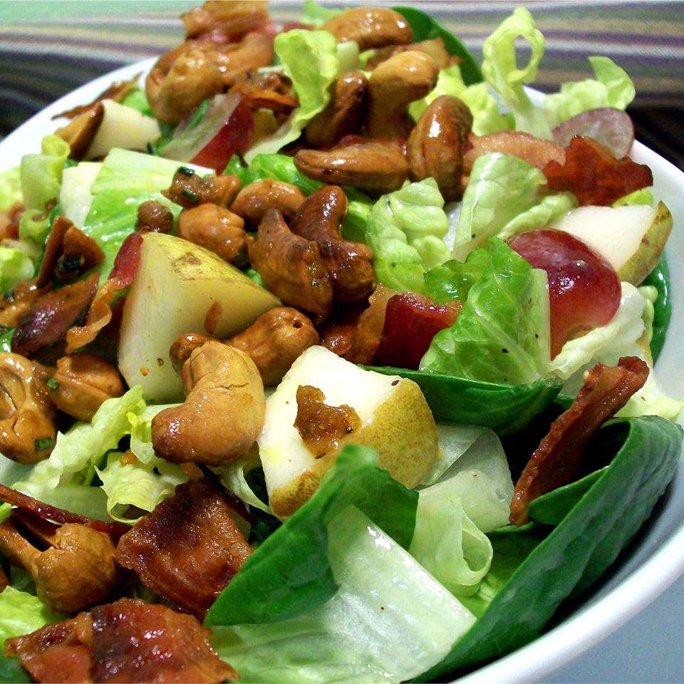 Curried Cashew, Pear, and Grape Salad