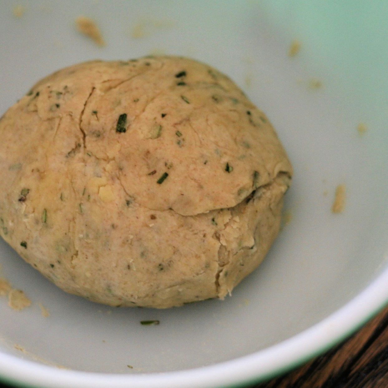 sourdough rosemary cracker dough